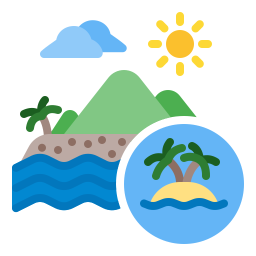 Île Icône gratuit Île Icône gratuit