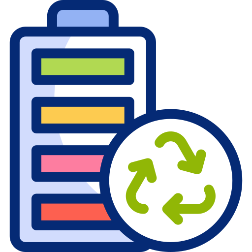 batería recargable icono gratis