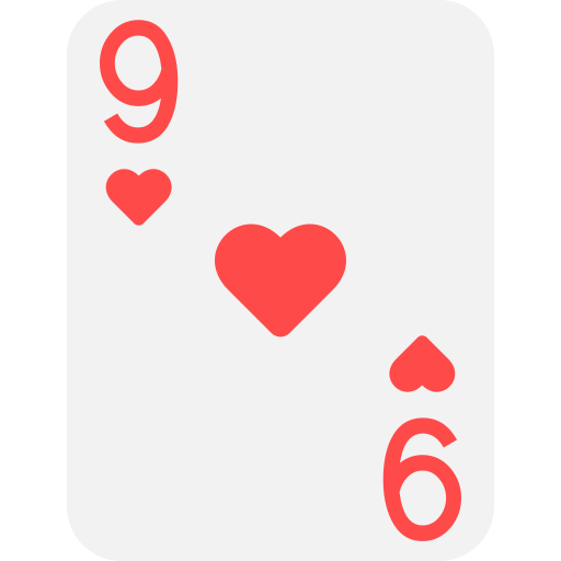 nueve de corazones icono gratis