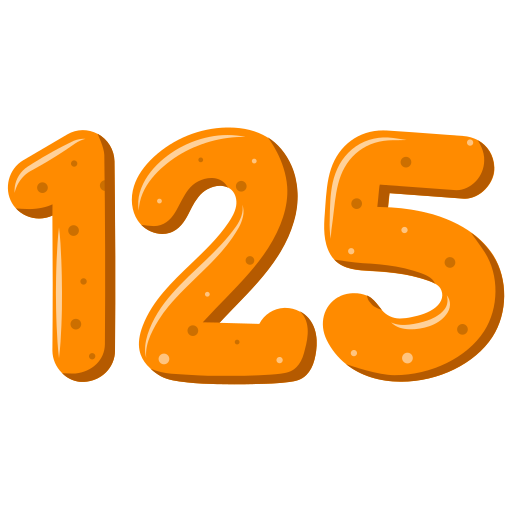 125 Icône gratuit 125 Icône gratuit