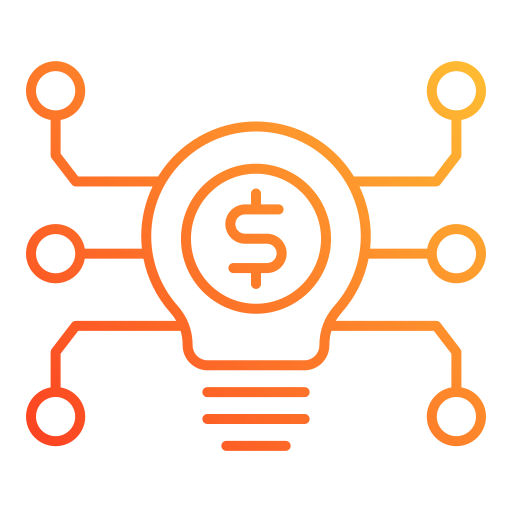 tecnología financiera icono gratis