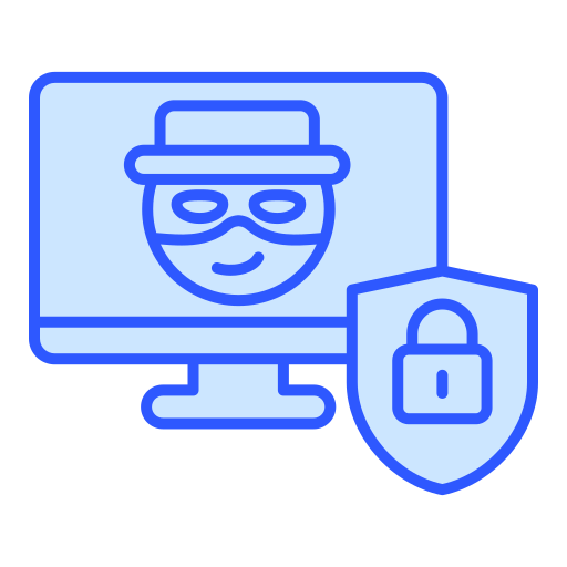 la seguridad cibernética icono gratis