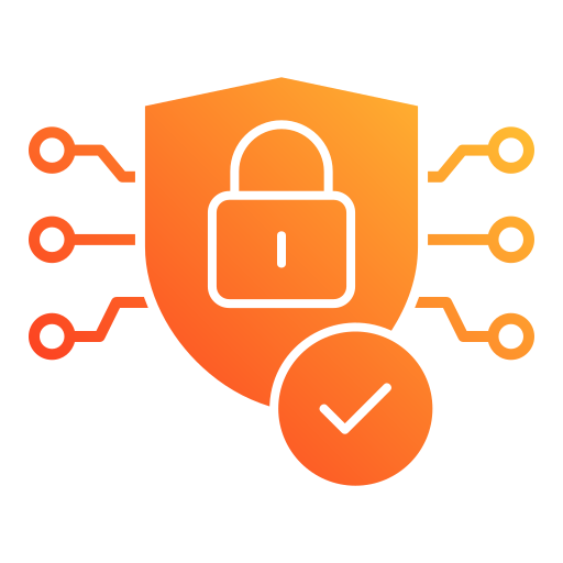 la seguridad cibernética icono gratis