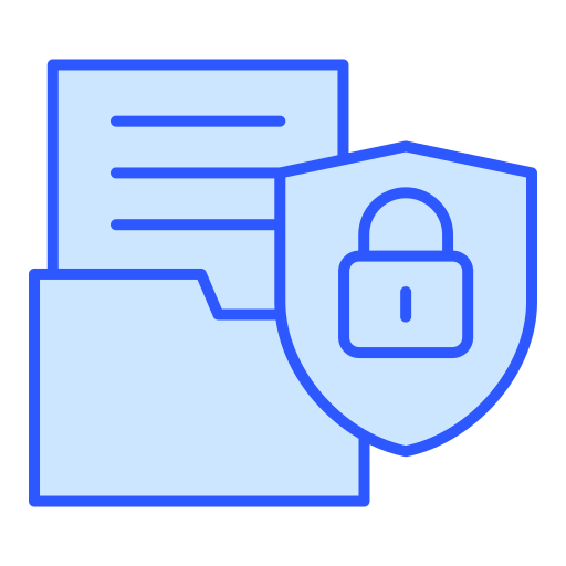 seguridad de datos icono gratis