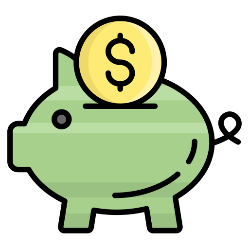 Piggy bank free icon