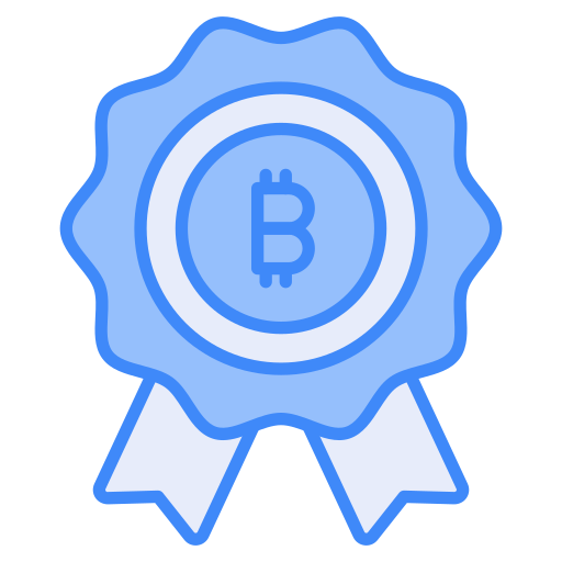 insignia de bitcoin icono gratis