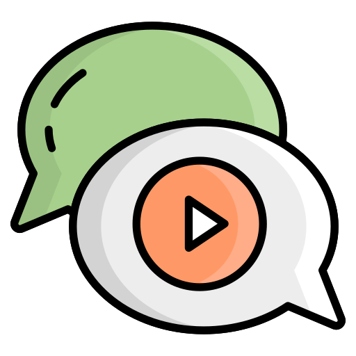 video chat icono gratis