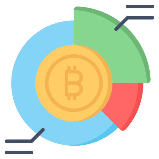 estadísticas de bitcoins icono gratis