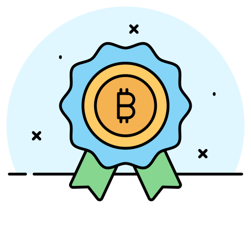 insignia de bitcoin icono gratis