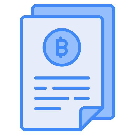 documentos bitcoin icono gratis