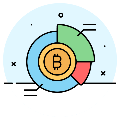 estadísticas de bitcoins icono gratis