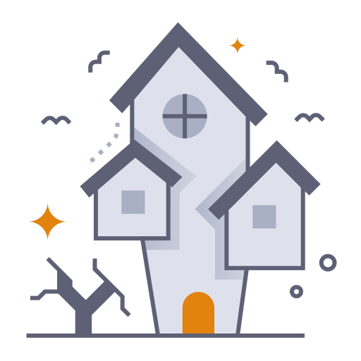 casa embrujada icono gratis