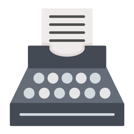 Typewriter free icon