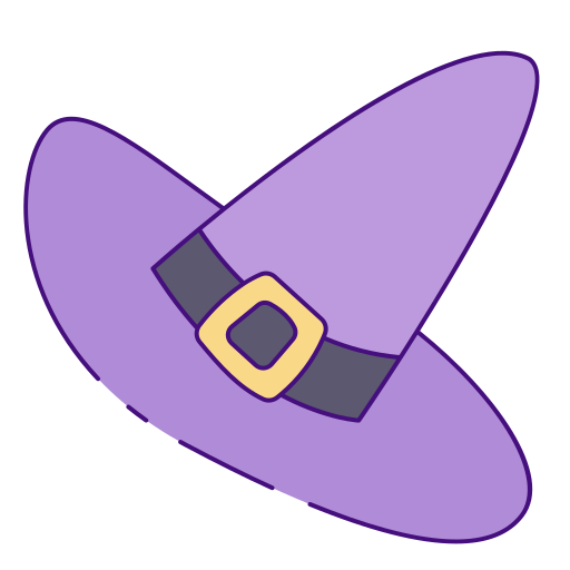 sombrero de bruja icono gratis