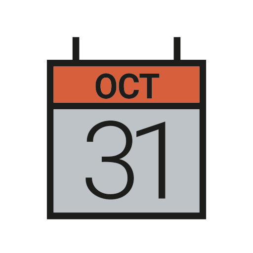 31 de octubre icono gratis