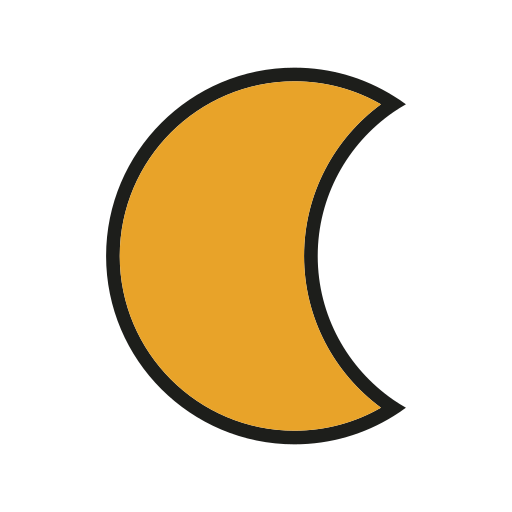 demi lune Icône gratuit demi lune Icône gratuit