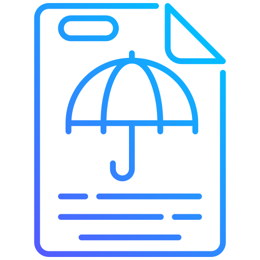 póliza de seguros icono gratis