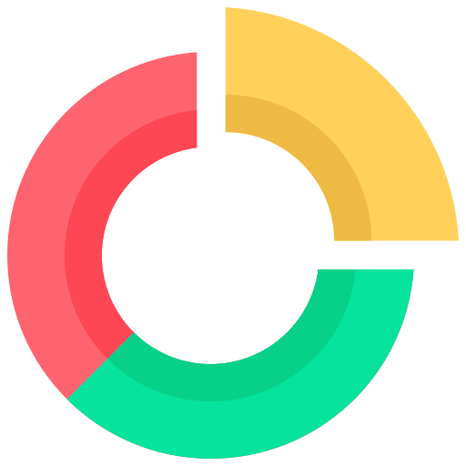 gráfico circular icono gratis