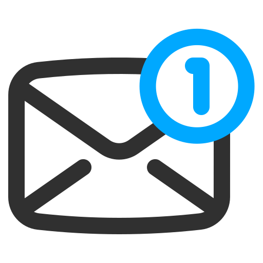 notificación de correo electrónico icono gratis