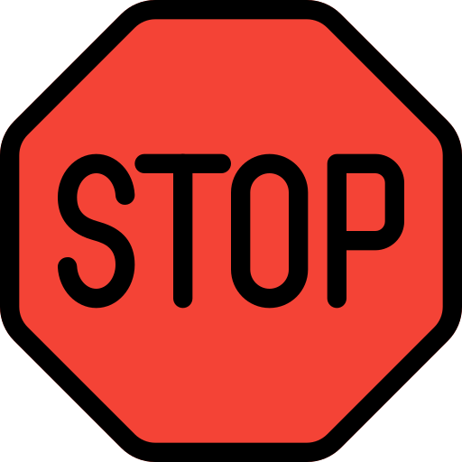 stop free signs icons