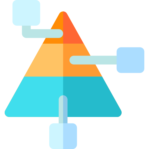 Pyramid chart free icon Pyramid chart free icon