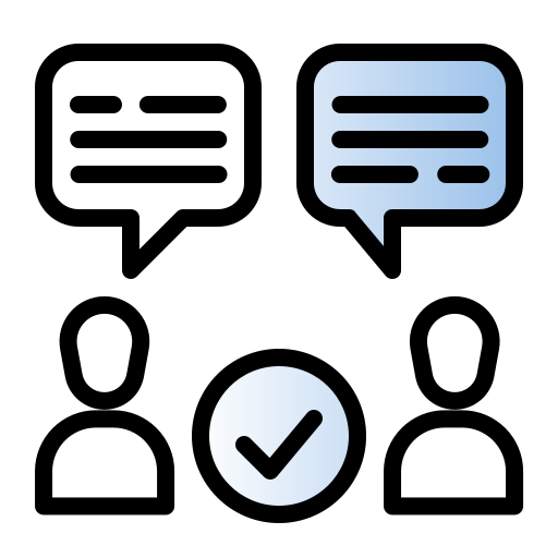 comunicación efectiva icono gratis