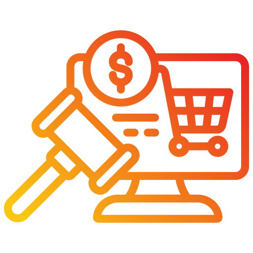 enchères en ligne Icône gratuit