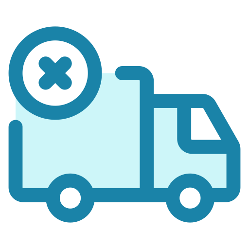 Cancel delivery - Free transportation icons