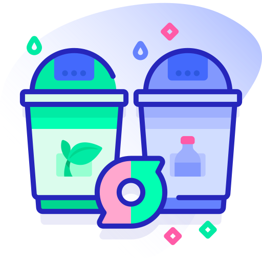 lixeira de reciclagem grátis ícone