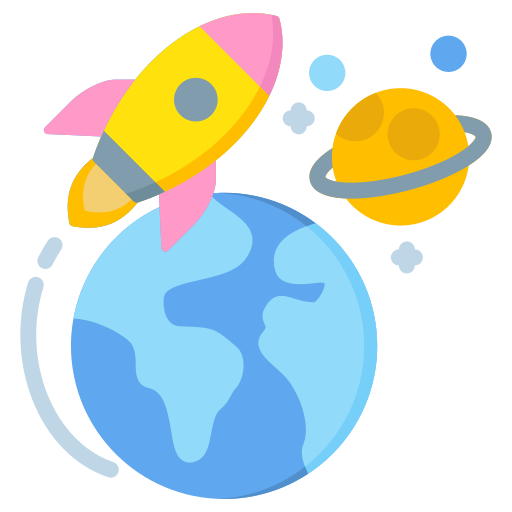 exploración espacial icono gratis