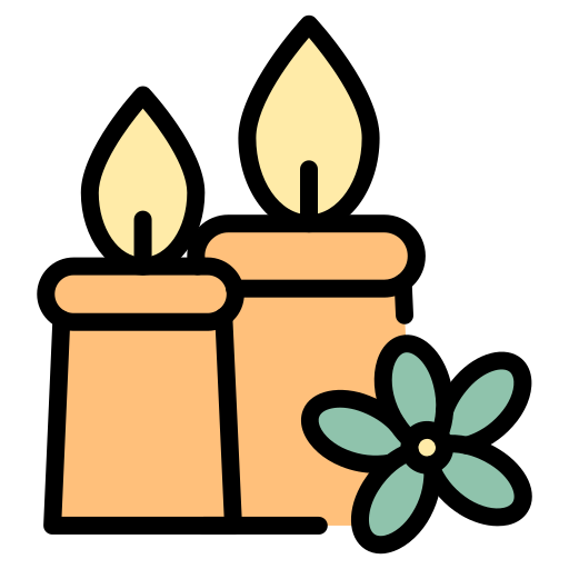 terapia con velas icono gratis