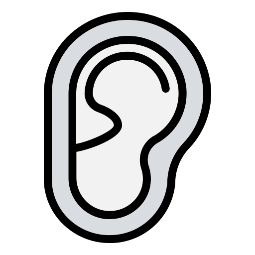 oreille Icône gratuit