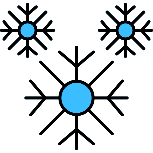 copos de nieve icono gratis