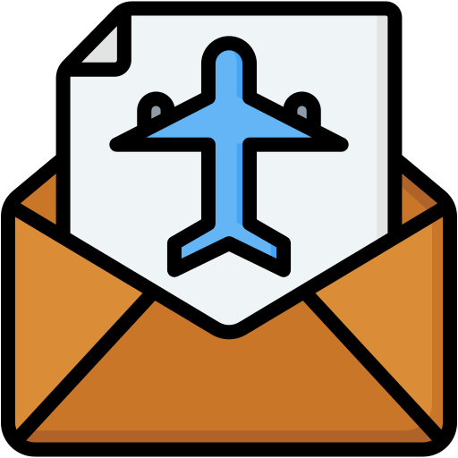 correo aéreo icono gratis