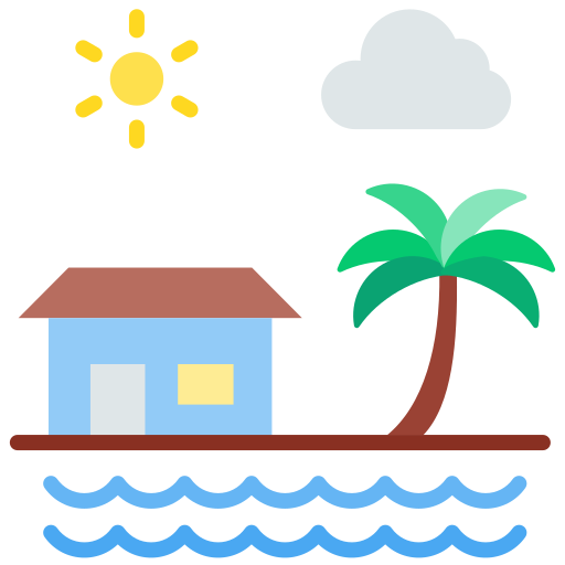 Beach resort free icon