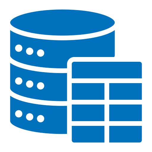 tabla de base de datos icono gratis