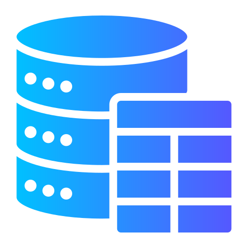 tabla de base de datos icono gratis