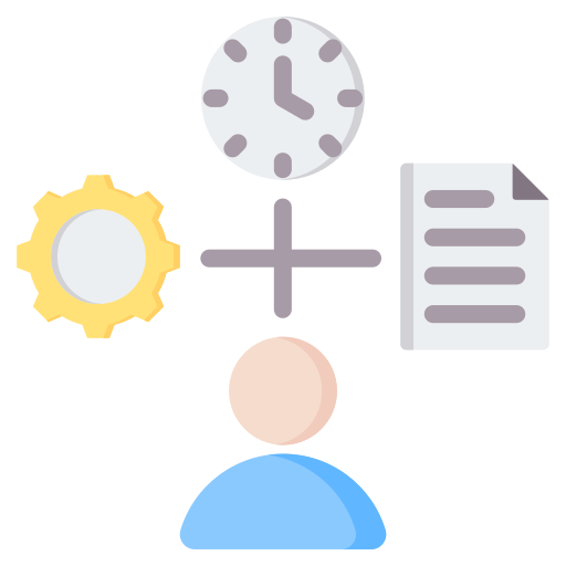 gestión del tiempo icono gratis