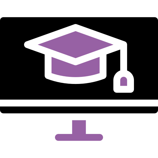 educación en línea icono gratis