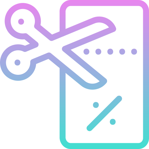 reducción de precios icono gratis