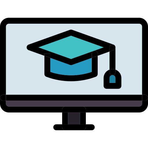 educación en línea icono gratis