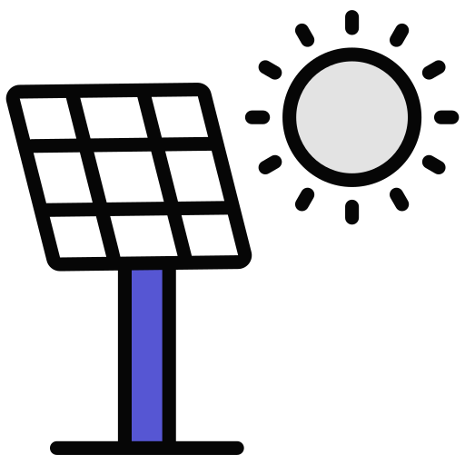 energía solar icono gratis