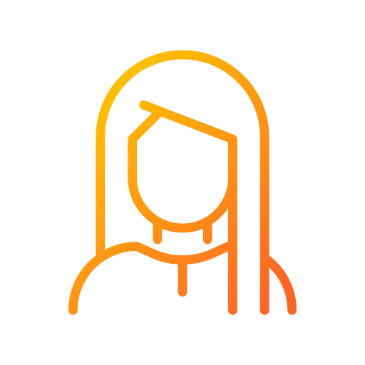 pelo largo icono gratis