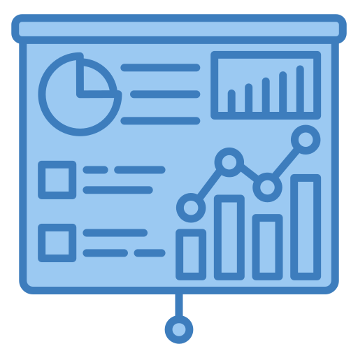 visualización de datos icono gratis