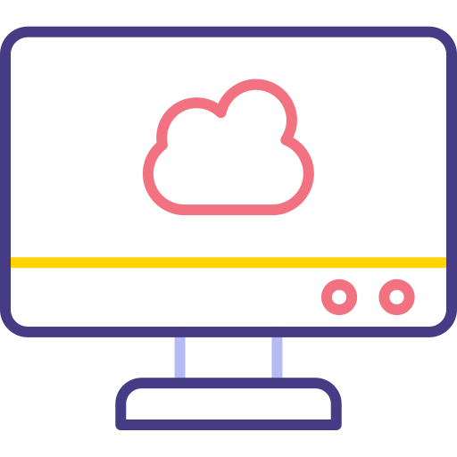 computación en la nube icono gratis