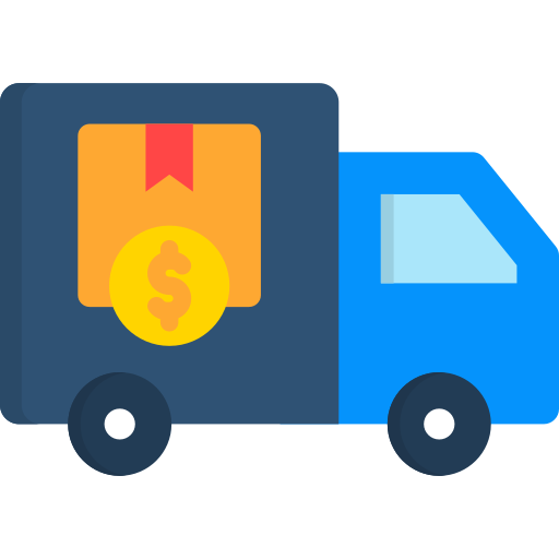 Shipping cost - Free transportation icons