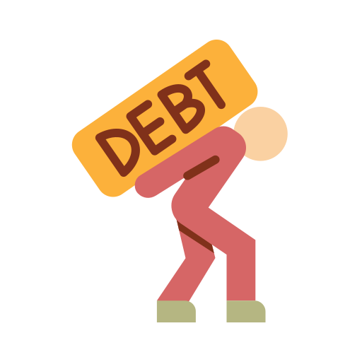 Debt free icon Debt free icon
