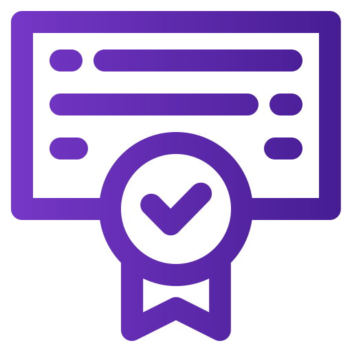 certificat Icône gratuit