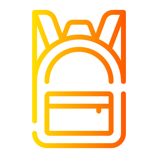 bolsa para la escuela icono gratis