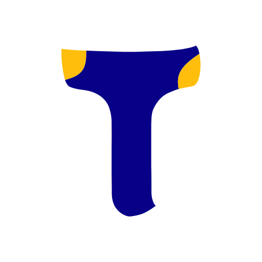 letra t icono gratis